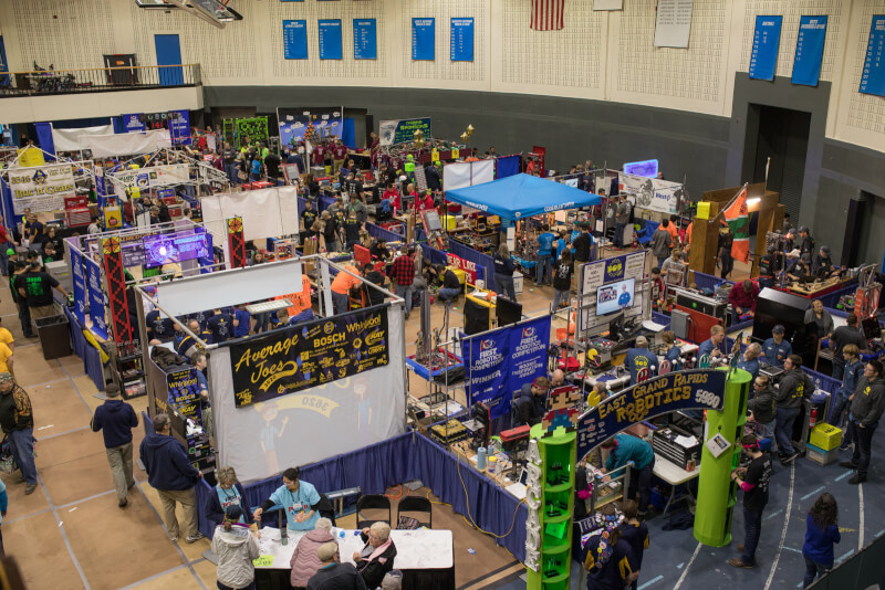 Students at the compeition