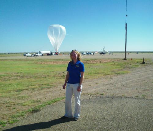 Amanda Stark at the launch of Rad-X in Langley, Virginia.