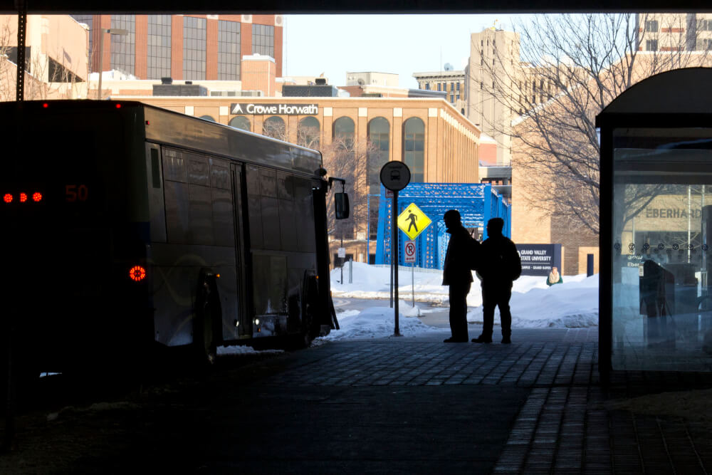 Photo of The Rapid bus in Grand Rapids.