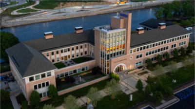 Aerial photo of the L. William Seidman Center