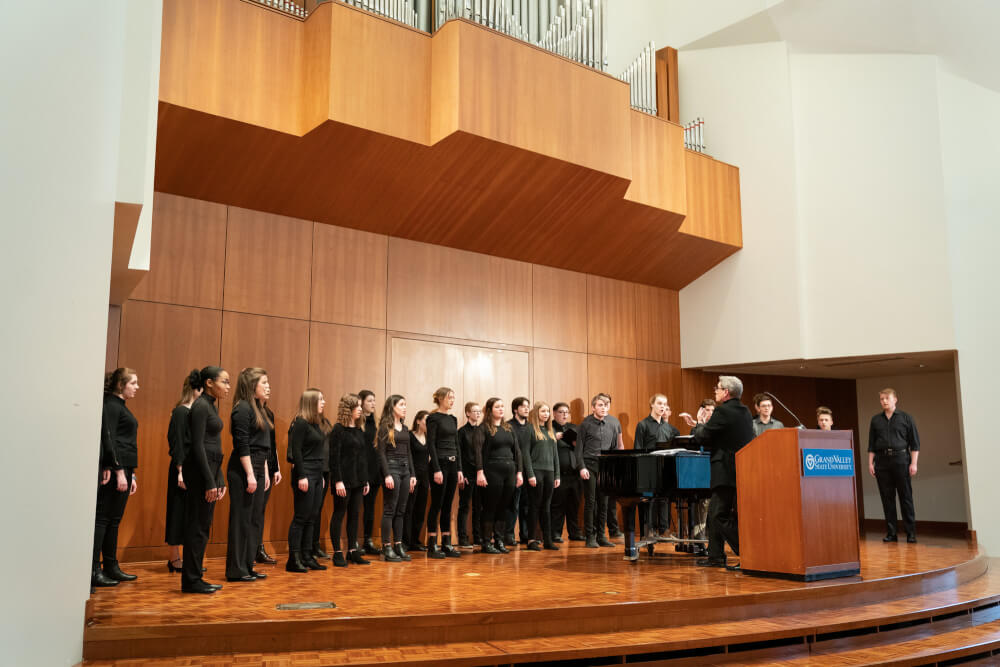 University Arts Chorale performs at the first State of the Student Body.