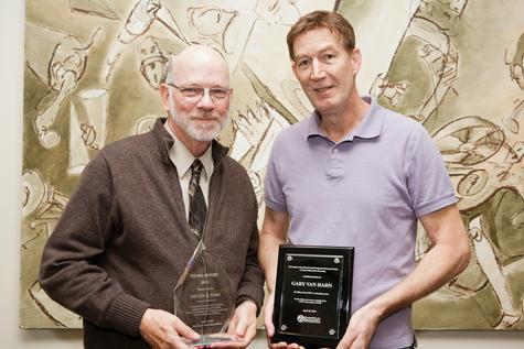 Prism Award recipient Milton Ford and LGBT FSA member Gary Van Harn, recipient of the Milt Ford Leadership Award 