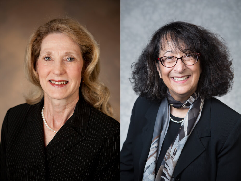 headshots: Cynthia McCurren, left, and Diana Lawson