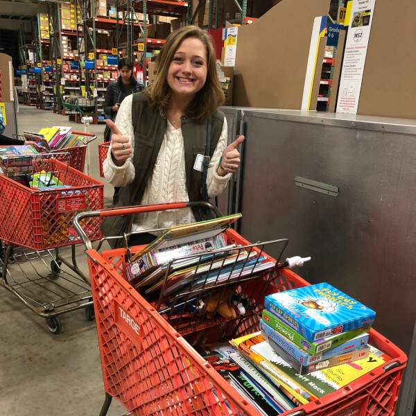 Recent graduates from the College of Education who are teaching in underserved Michigan public school districts received enough free books to establish a classroom library.