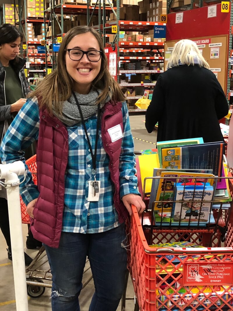 Recent graduates from the College of Education who are teaching in underserved Michigan public school districts received enough free books to establish a classroom library.