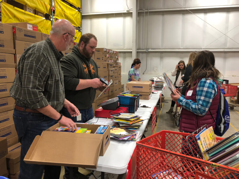Recent graduates from the College of Education who are teaching in underserved Michigan public school districts received enough free books to establish a classroom library.