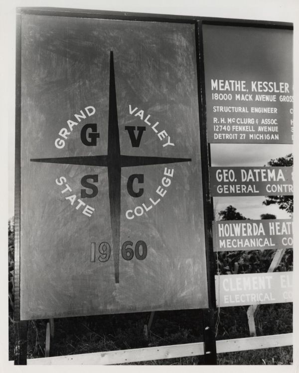 construction sign reading GVSC 1960