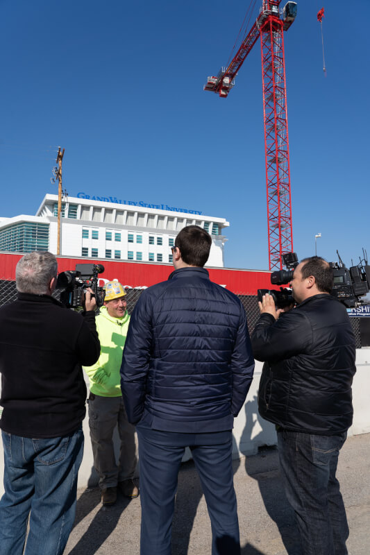 Rob Jernberg, crane operator for Pioneer Construction.