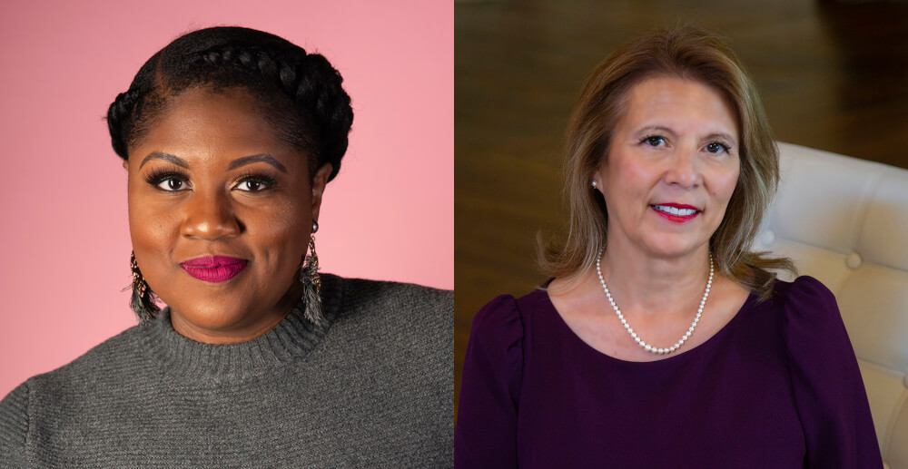 two head shots: Shannon Cohen and Pat Ver Duin