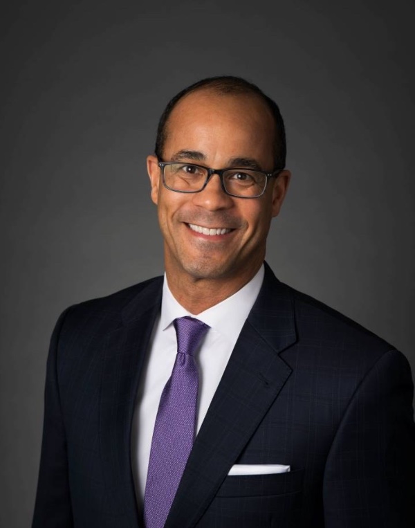 Portrait of Ronald E. Hall, who was elected vice chair of GVSU's Board of Trustees