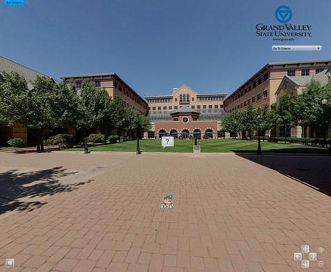 A screenshot of the DeVos Center virtual tour.