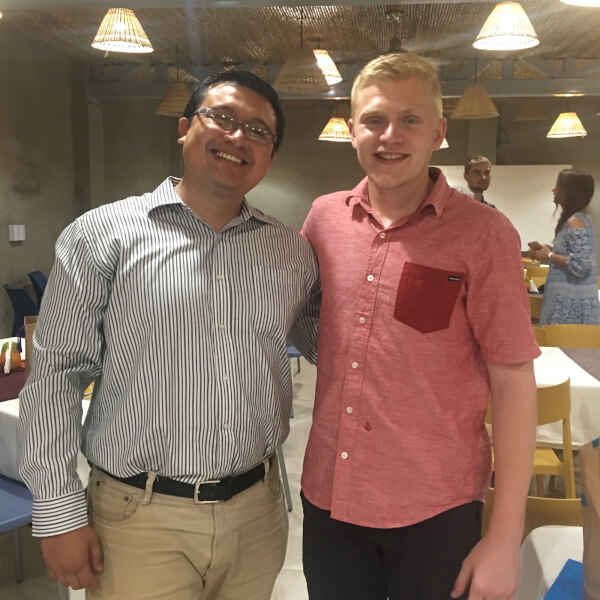 A photo of Ben Eastburg and Wilbert Lopez. 