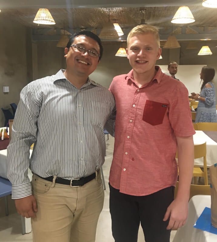 A photo of Ben Eastburg and Wilbert Lopez. 