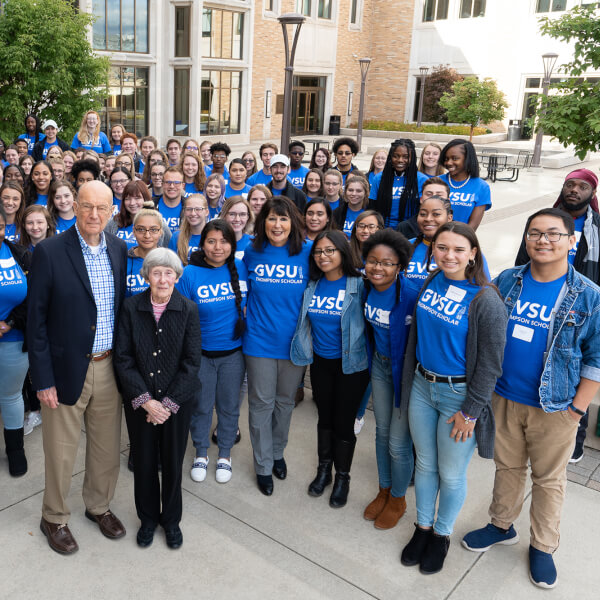 group of people standing outside