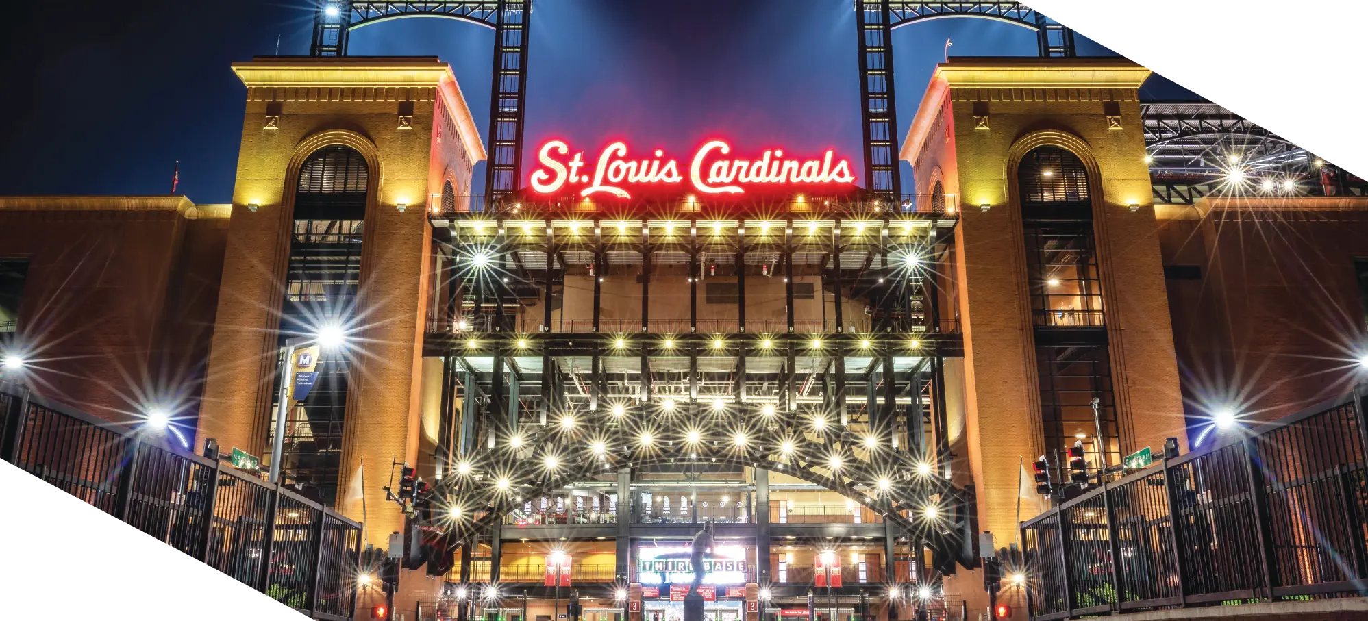 Busch Stadium, home of the St. Louis Cardinals