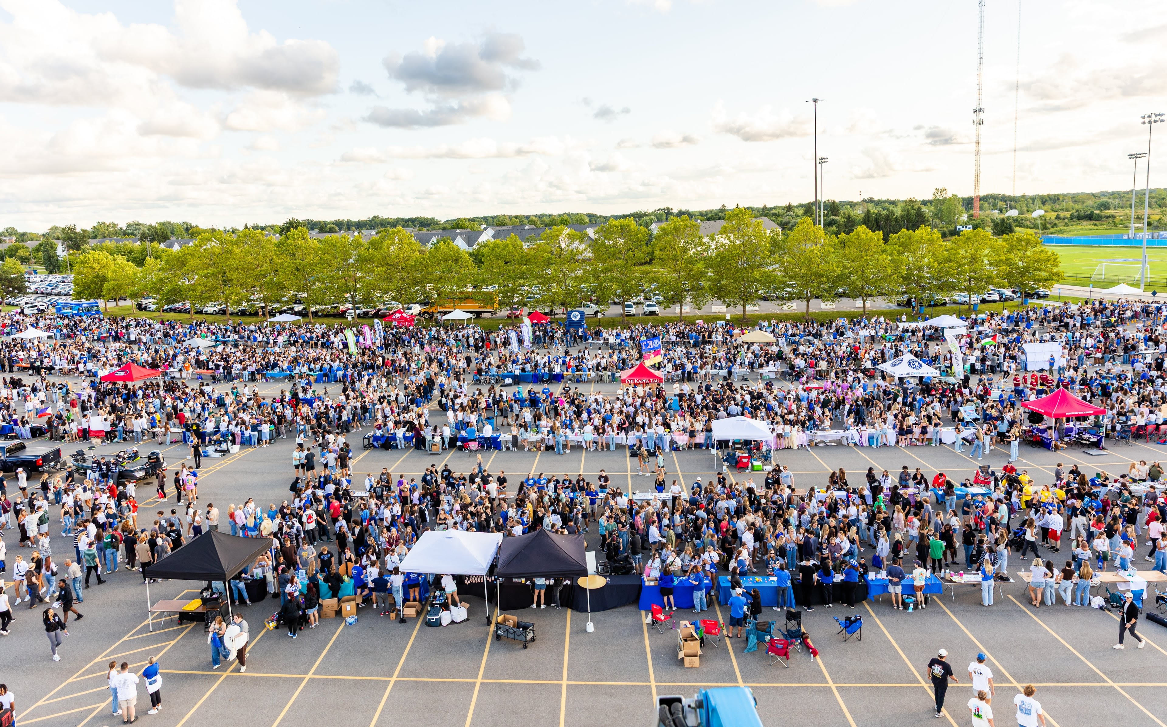 thousands of students attending Campus Life Night